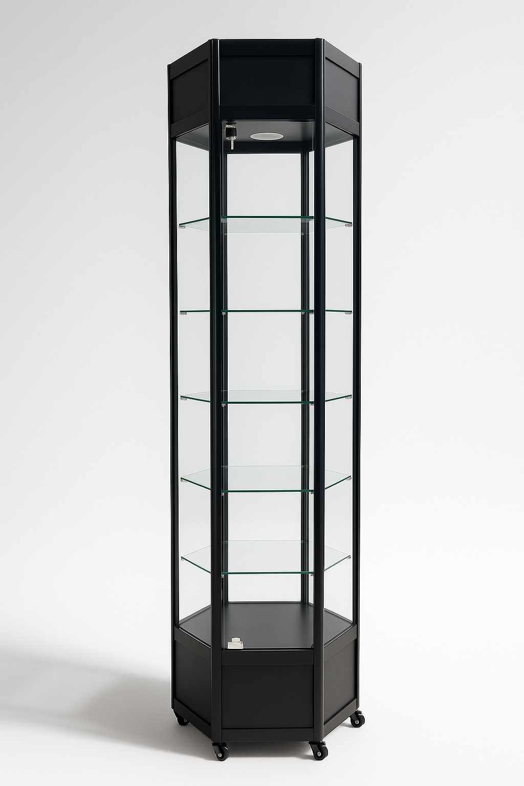 "HexaView LED Tower Display Cabinet"