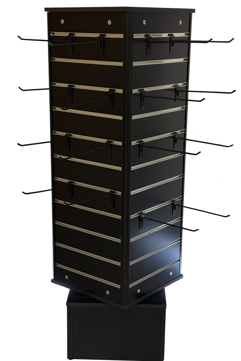 "Rotating Slatwall Display Tower"