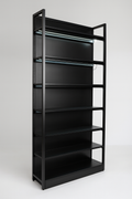 "Heavy-Duty Retail Display Shelving Unit with LED Lighting".